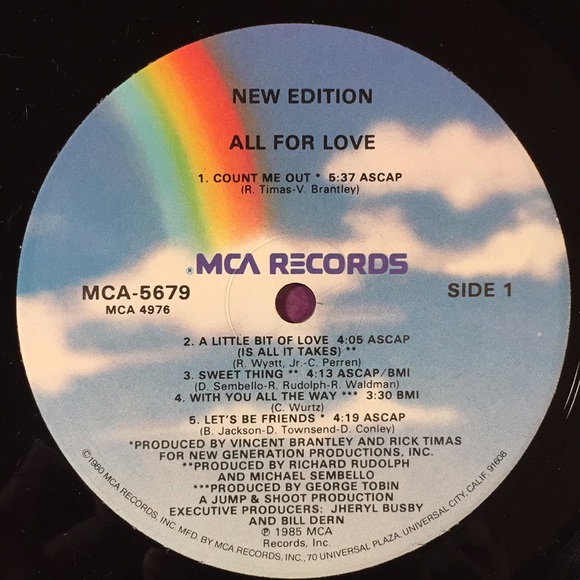 New Edition - “All For Love” Vinyl LP - Picture 4 of 5